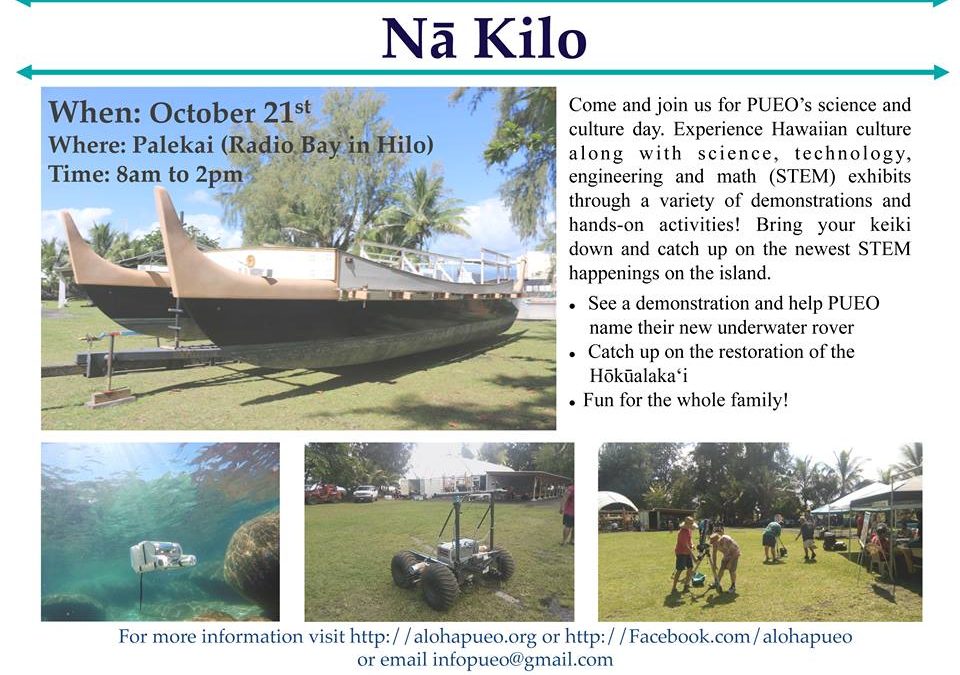 Nā Kilo Event at Palekai is on for Oct. 21!